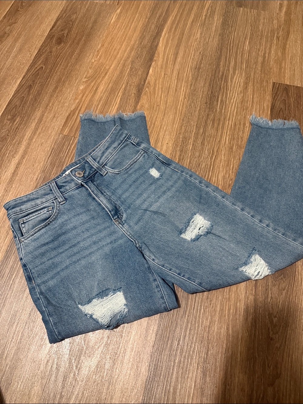 Distressed Blue Women’s Jeans
